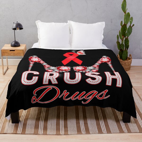 Item preview, Crush drugs drug free just say no Christmas gnome wear red ribbon week designed and sold by jojocat90.