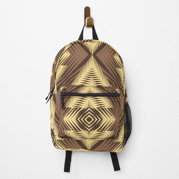 Item preview, Brown yellow African tribal textile pattern art designed and sold by DADA635.