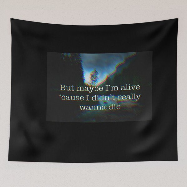 Item preview, Badflower - Ghost Lyrics Forest designed and sold by NevilleNoFriend.