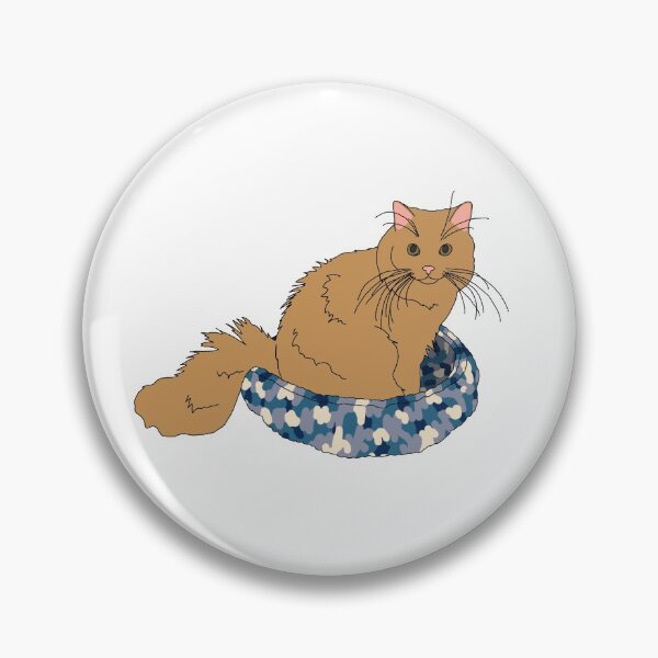 Item preview, Cat in Blue Bed (Orange) designed and sold by nklange240.