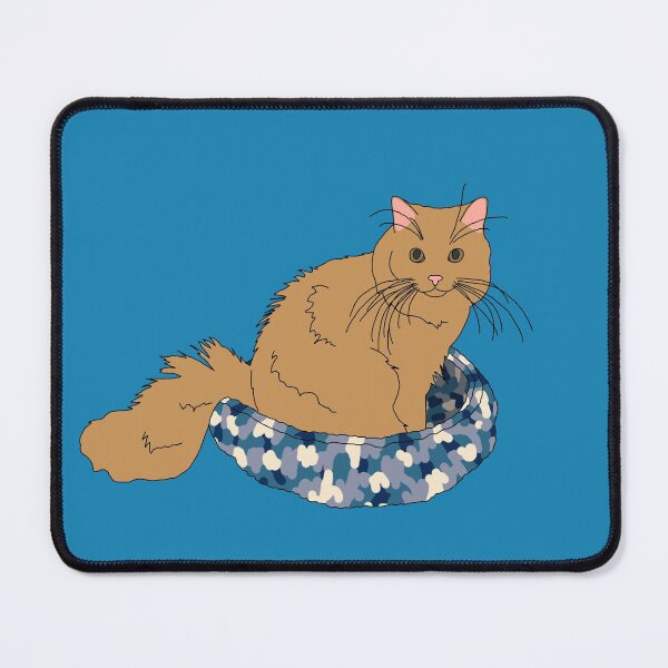 Item preview, Cat in Blue Bed (Orange) designed and sold by nklange240.