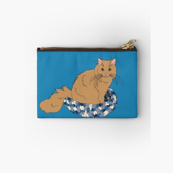Item preview, Cat in Blue Bed (Orange) designed and sold by nklange240.