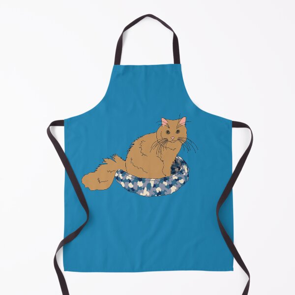 Item preview, Cat in Blue Bed (Orange) designed and sold by nklange240.