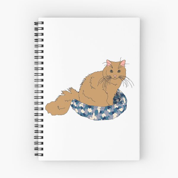 Item preview, Cat in Blue Bed (Orange) designed and sold by nklange240.