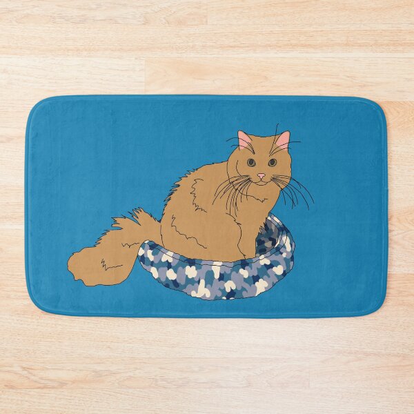 Item preview, Cat in Blue Bed (Orange) designed and sold by nklange240.