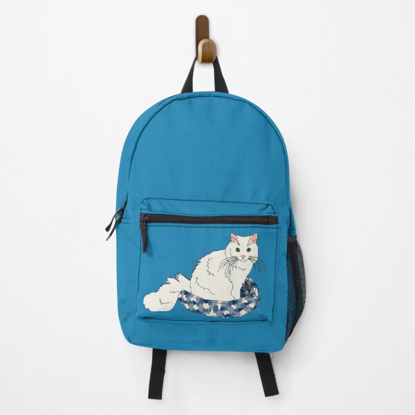 Item preview, Cat in Blue Bed (White) designed and sold by nklange240.