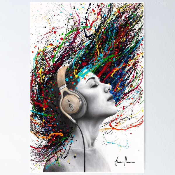 Headphones Art Posters for Sale