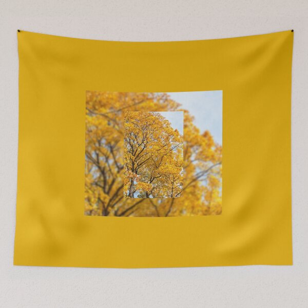 Item preview, Yellow leaves autumn trees designed and sold by Arletta Cwalina.