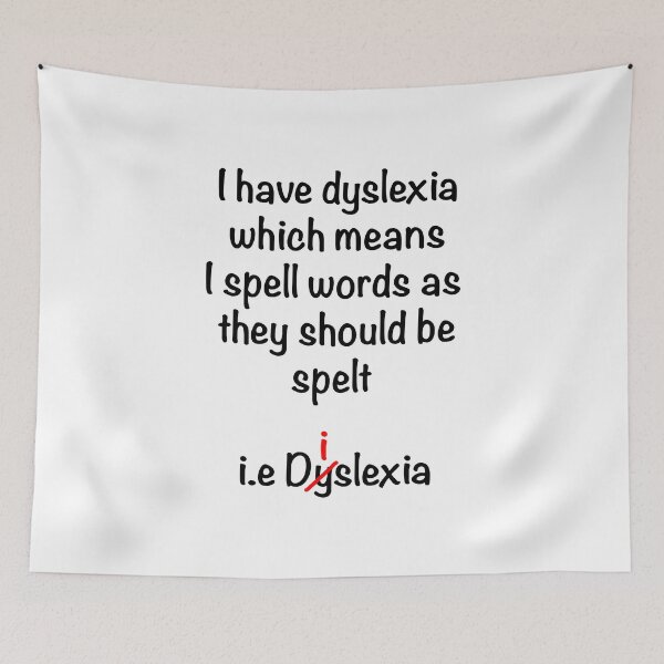 Item preview, Funny dyslexia designed and sold by Scat the cat.