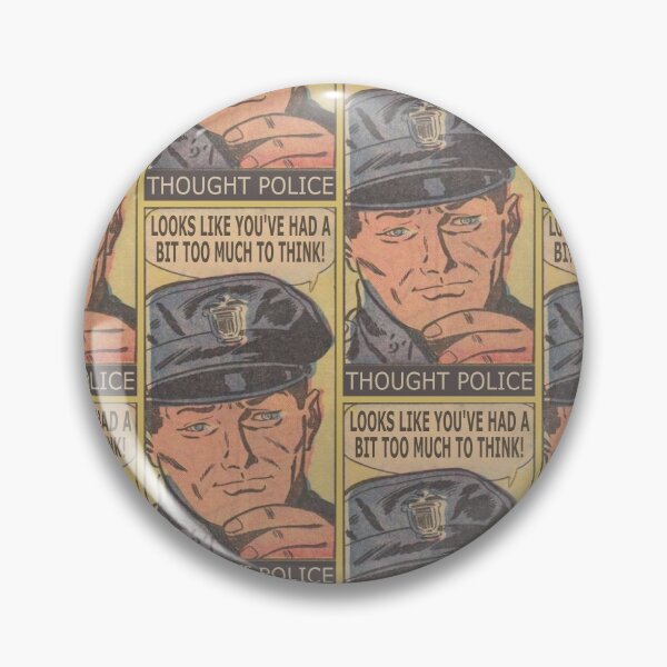 Item preview, Thought Police Quotes Meme Funny Criminal designed and sold by brooklyntowner.