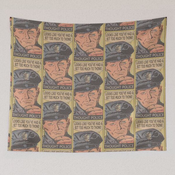 Item preview, Thought Police Quotes Meme Funny Criminal designed and sold by brooklyntowner.