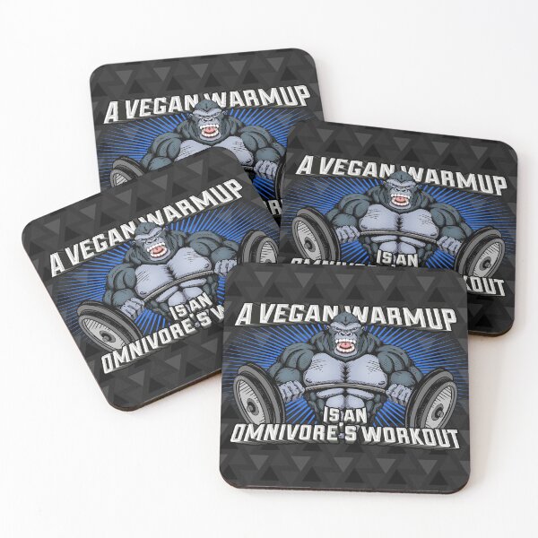 Item preview, Vegan Warmup is Omnivore's Workout Bodybuilding Gorilla designed and sold by VileVegan.
