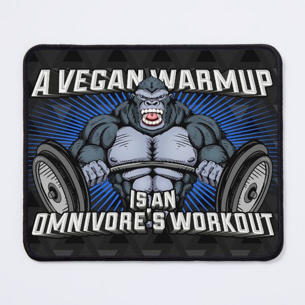 Item preview, Vegan Warmup is Omnivore's Workout Bodybuilding Gorilla designed and sold by VileVegan.