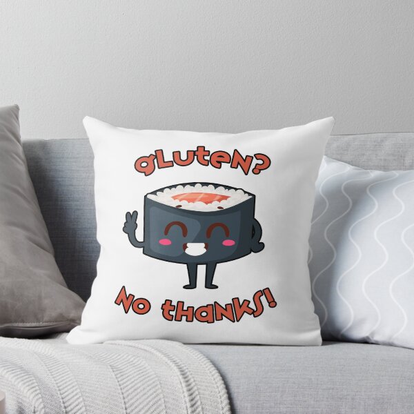 Item preview, Sushi T-Shirt: Gluten? No Thanks! designed and sold by jbericat.