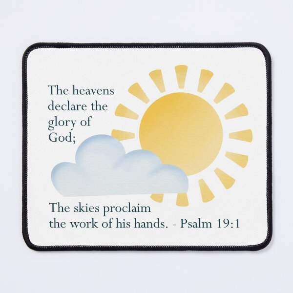 Item preview, Psalm 19 The Heavens Declare Sun and Cloud designed and sold by Georgia Hamilton.