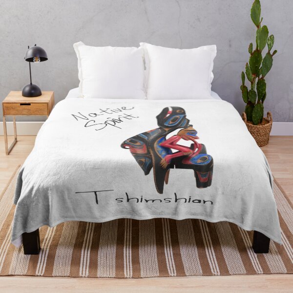 Item preview, Comforters Tshimshian Native American Rattle Black Text #4 designed and sold by Spirit-World.