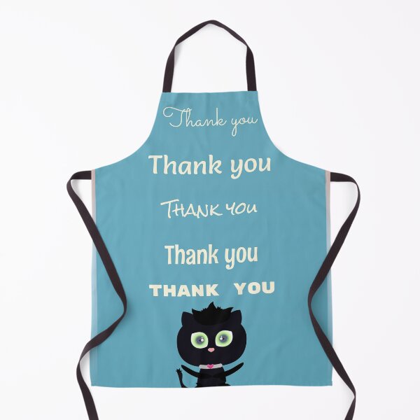 Item preview, Thank you with cute black cat designed and sold by yul4ik80.