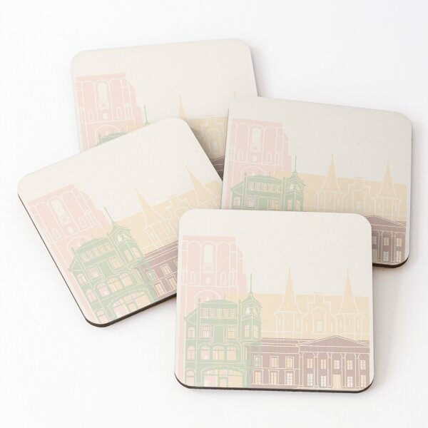 Item preview, Leeuwarden skyline poster  designed and sold by paulrommer.