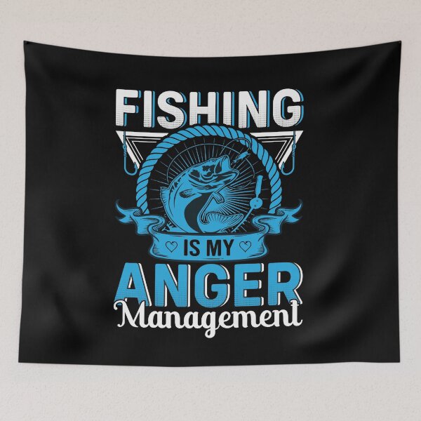 Item preview, fishing is my anger managment designed and sold by Risala.