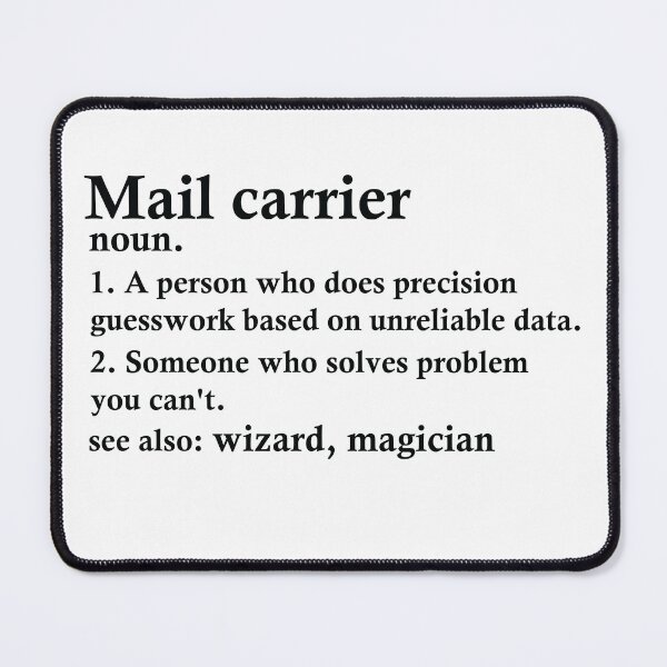 Item preview, Mail Carrier Definition Funny Mailman Occupation designed and sold by woodesigner.