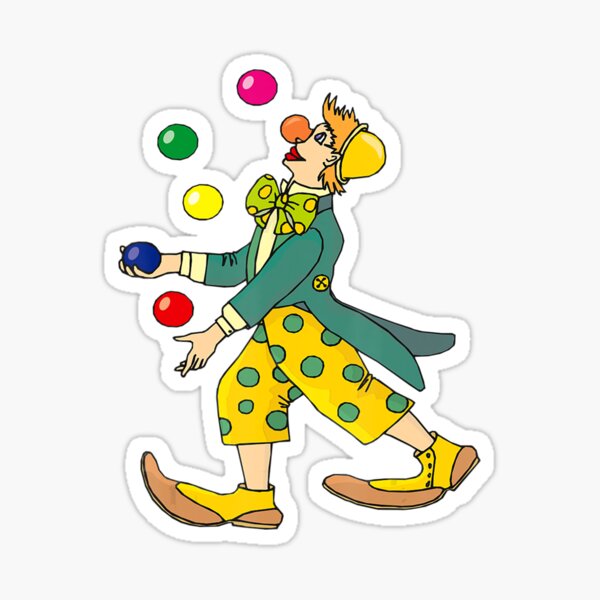 Item preview, Clown Juggling Juggler Balls Jester Circus Comedy designed and sold by EvaDietrich.