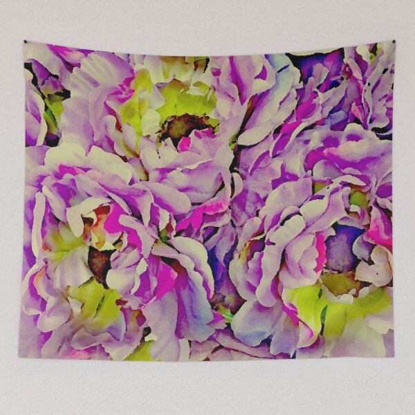 Item preview, Pink Lime White flowers by Iritof designed and sold by iritof.
