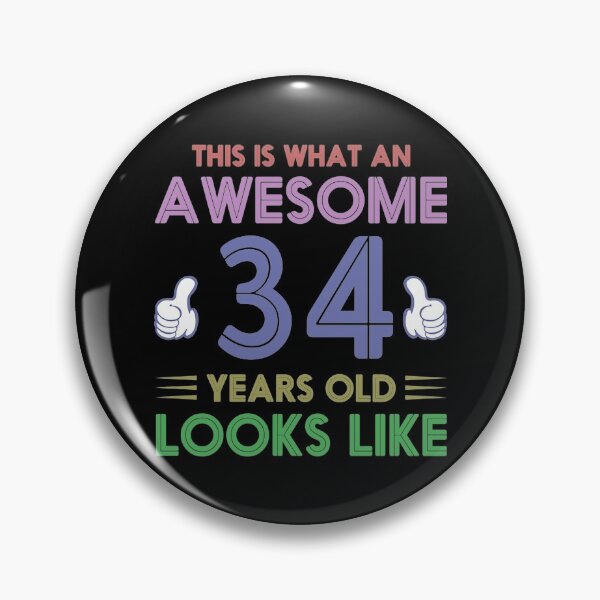 Item preview, Funny Birthday Party T-ShirtThis is What an Awesome 34 Years Old Looks Like Best Birthday Quotes designed and sold by CoonDerim.