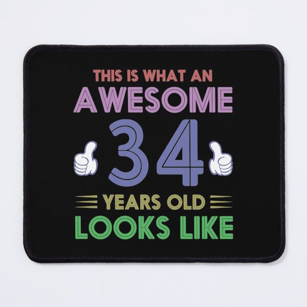 Item preview, Funny Birthday Party T-ShirtThis is What an Awesome 34 Years Old Looks Like Best Birthday Quotes designed and sold by CoonDerim.