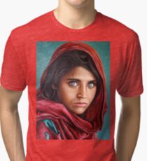 Afghan Girl Tri-blend T-Shirt
