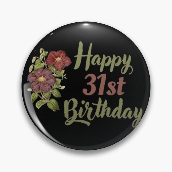 Item preview, Happy 31st Birthday Floral designed and sold by NishiiAgrawal.
