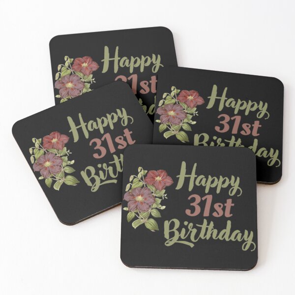 Item preview, Happy 31st Birthday Floral designed and sold by NishiiAgrawal.