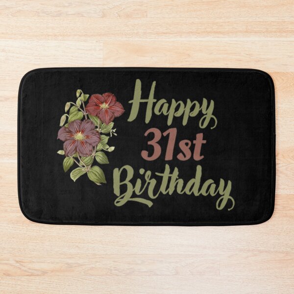 Item preview, Happy 31st Birthday Floral designed and sold by NishiiAgrawal.