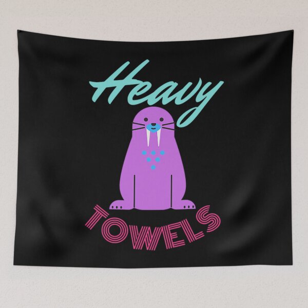 Item preview, Heavy Towels T-ShirtRetro Walrus designed and sold by CoonDerim.