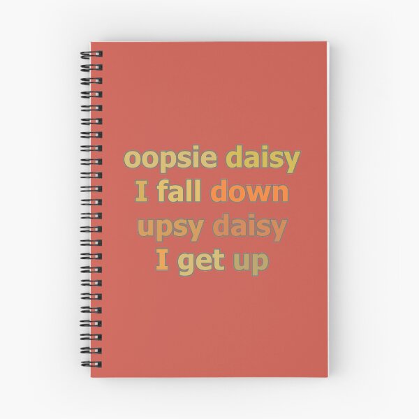 Item preview, Oopsie Daisy I Fall Down Upsy Daisy I Get Up Retro Style Nostalgia designed and sold by Beachy.