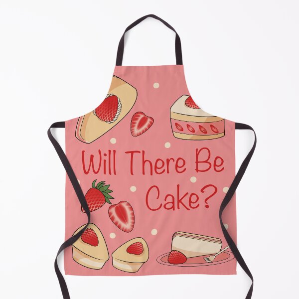 Item preview, Will There Be Cake? (Red lettering) designed and sold by NatureKinKat.