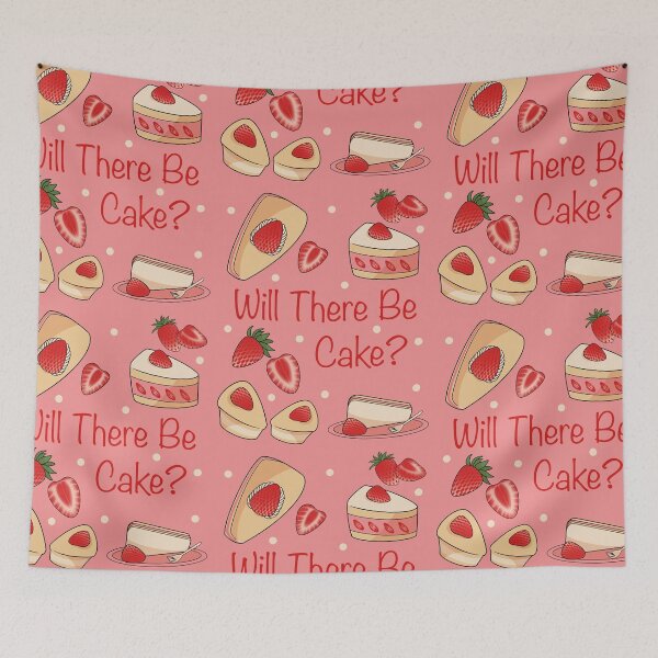 Item preview, Will There Be Cake? (Red lettering)  designed and sold by NatureKinKat.