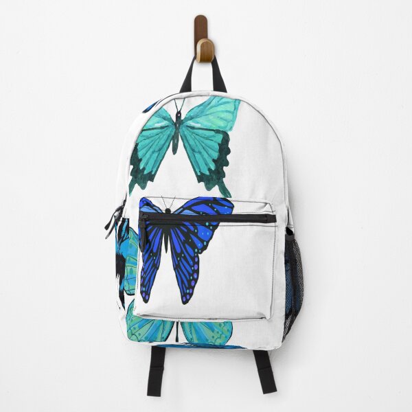 Item preview, monarch butterfly sticker pack blue designed and sold by RED FIR.
