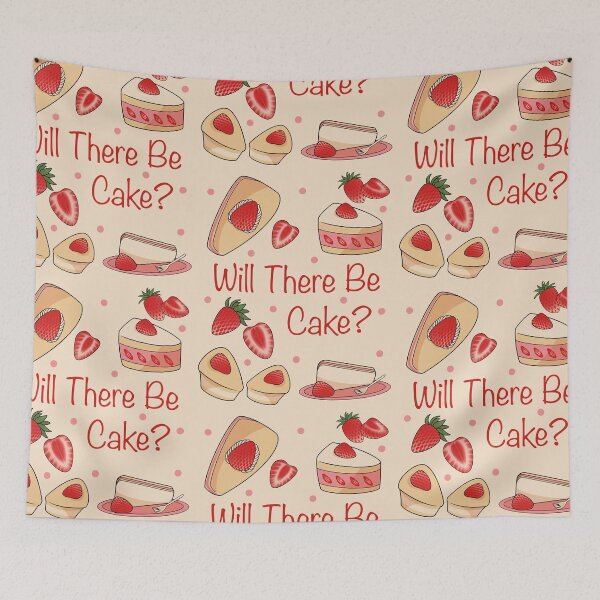 Item preview, Will There Be Cake? (White background)  designed and sold by NatureKinKat.