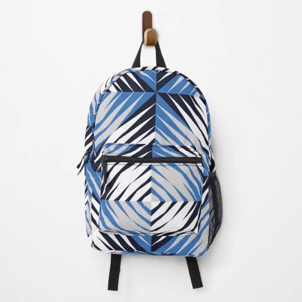 Item preview, White and blue African tribal textile pattern art designed and sold by DADA635.