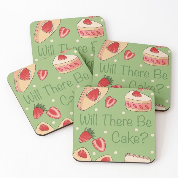 Item preview, Will There Be Cake? (Light Green background)  designed and sold by NatureKinKat.