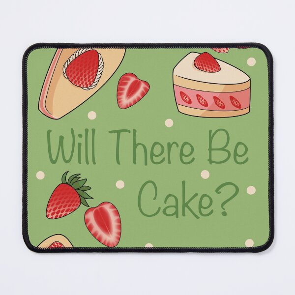 Item preview, Will There Be Cake? (Light Green background) designed and sold by NatureKinKat.