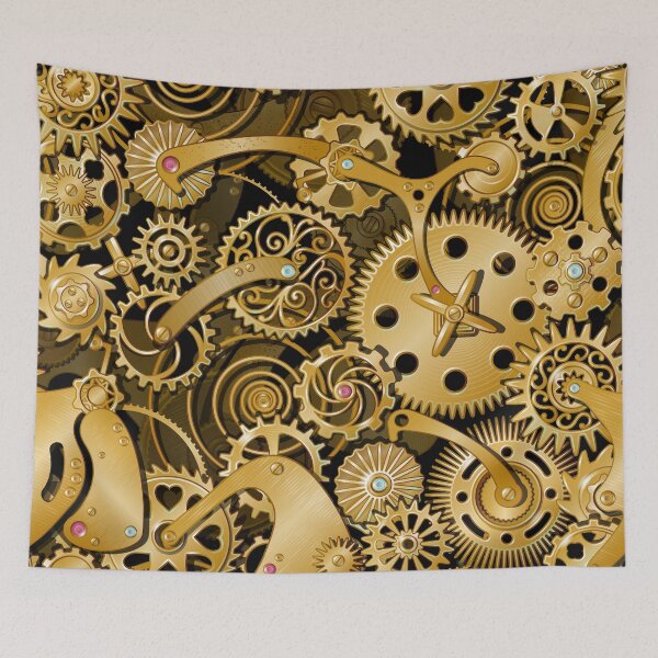 Item preview, Golden Machinery Gear Components designed and sold by Vector Scout Lab.