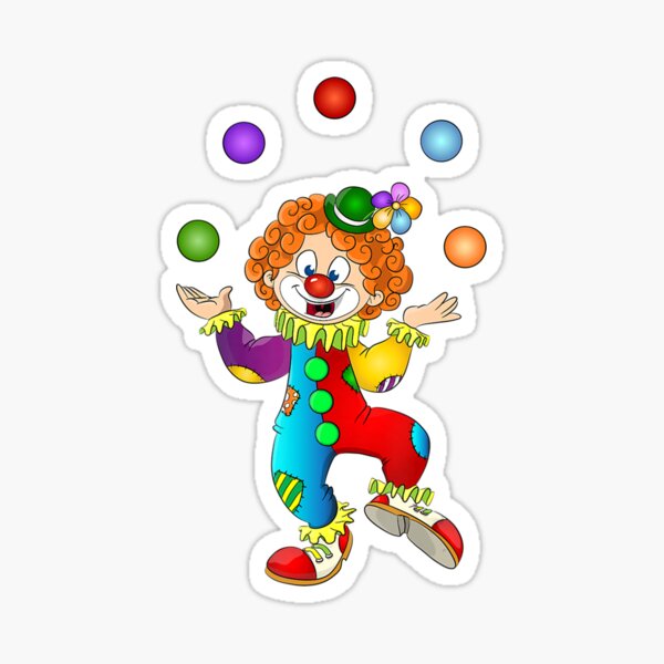 Item preview, Funny carnival juggling clown costume designed and sold by EvaDietrich.