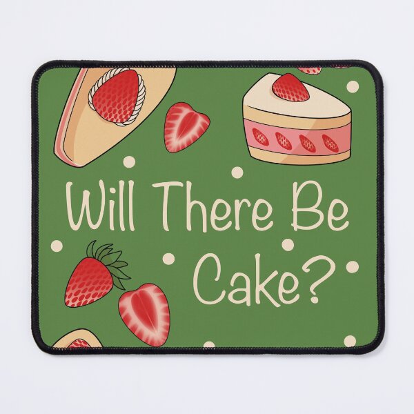 Item preview, Copy of Will There Be Cake? (Green background) designed and sold by NatureKinKat.
