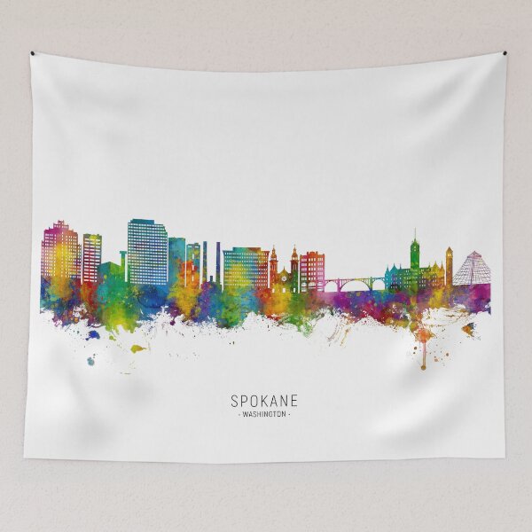 Item preview, Spokane Washington Skyline designed and sold by ArtPrints.