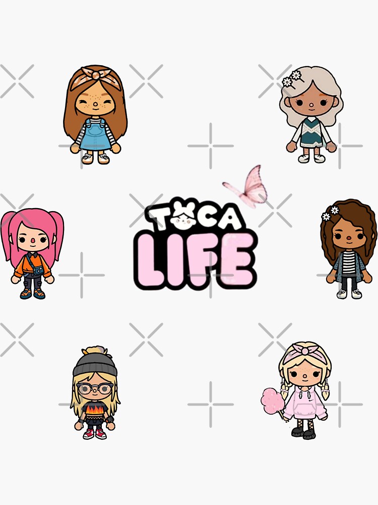 Toca Boca Character Outfit Sticker