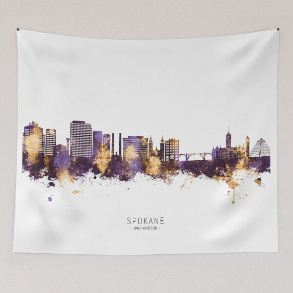 Item preview, Spokane Washington Skyline designed and sold by ArtPrints.