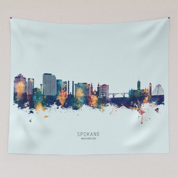 Item preview, Spokane Washington Skyline designed and sold by ArtPrints.