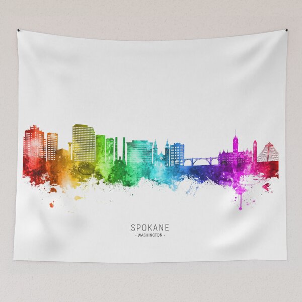 Item preview, Spokane Washington Skyline designed and sold by ArtPrints.