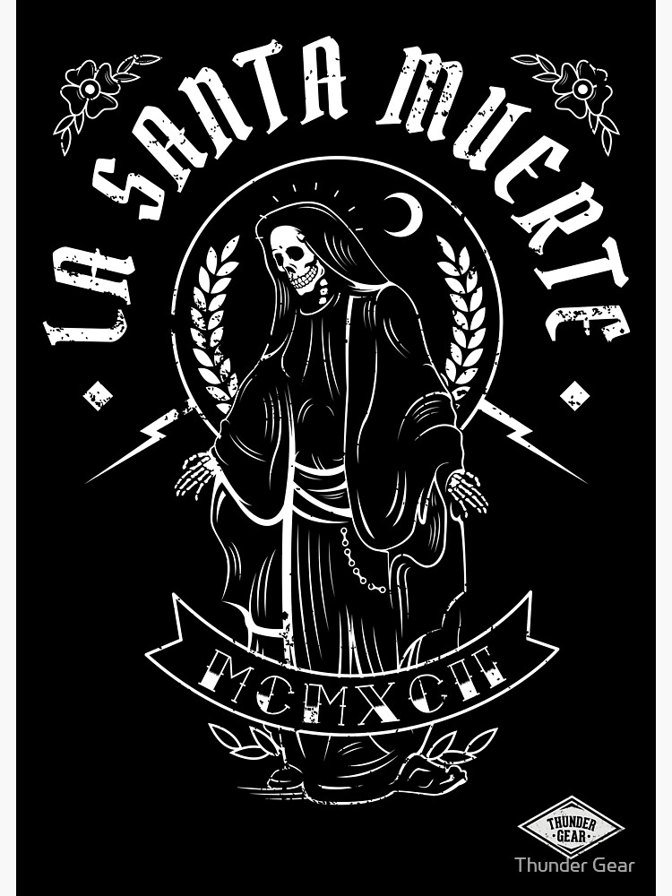 la-santa-muerte-sticker-for-sale-by-thundergear-redbubble